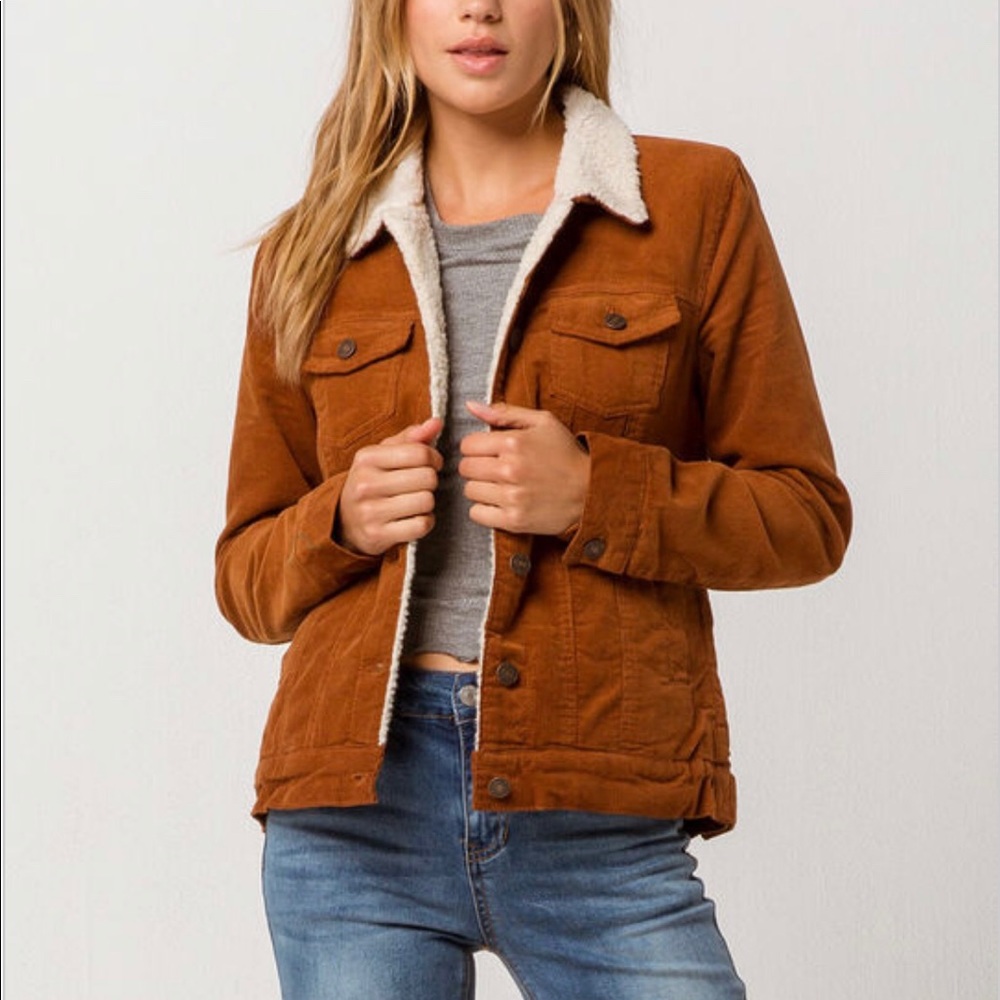 Tillys SKY & SPARROW Corduroy Sherpa Women Jacket
